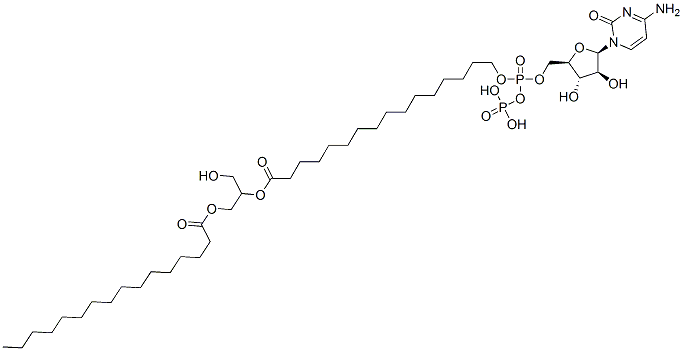CAS 登录号：63357-80-2， 1 beta-D-阿拉伯糖呋喃基胞嘧啶 5'-二磷酸酯-L-1,2 甘油二棕榈酸酯