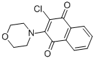 structure of CAS# 6336-72-7, 2-Chloro-3-(4-Morpholino)-1,4-Naphthoquinone;2-Chloro-3-Morpholino-Naphthalene-1,4-Dione;2-Chloro-3-Morpholinonaphthalene-1,4-Dione;2-Chloro-3-Morpholino-1,4-Naphthoquinone