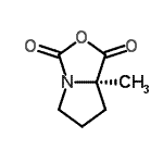 CAS 登录号：63399-76-8， (7aR)-7A-甲基四氢-1H-吡咯并[1,2-c][1,3]恶唑-1,3-二酮