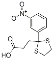 CAS 登录号：6345-16-0， 3-[2-(3-硝基苯基)-1,3-二噻戊环-2-基]丙酸
