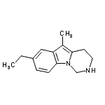 CAS 登录号：635284-45-6， 7-乙基-5-甲基-1,2,3,4-四氢嘧啶并[1,6-a]吲哚