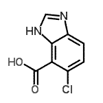CAS#: 635317-43-0， 5-Chloro-1H-benzimidazole-4-carboxylic acid