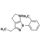 CAS 登录号：635674-67-8， 3-乙基-1-(2-甲基苯基)-1,4,5,6-四氢吡咯并[2,3-c]吡唑