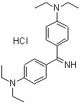 CAS 登录号：6358-36-7， 4,4'-亚胺甲酰基二[N,N-二乙基苯胺]单盐酸盐