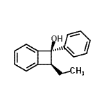 CAS 登录号：637009-24-6， (7R,8S)-8-乙基-7-苯基双环[4.2.0]辛-1,3,5-三烯-7-醇
