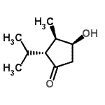 CAS 登录号：637029-42-6， (2R,3R,4S)-4-羟基-2-异丙基-3-甲基环戊酮