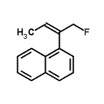 CAS 登录号：637041-36-2， 1-[(2E)-1-氟-2-丁烯-2-基]萘