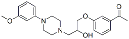 CAS 登录号：63716-00-7， 1-(3-乙酰苯氧基)-3-[4-(3-甲氧基苯基)-1-哌嗪基]-2-丙醇