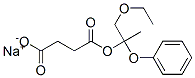 CAS 登录号：63716-11-0， 4-(2-乙氧基-1-甲基-1-苯氧基乙氧基)-4-氧代丁酸钠盐
