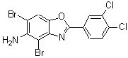 CAS#: 637303-13-0， 4,6-Dibromo-2-(3,4-dichlorophenyl)-1,3-benzoxazol-5-amine