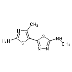 CAS#: 637326-90-0， 5-(2-Amino-4-methyl-1,3-thiazol-5-yl)-N-methyl-1,3,4-thiadiazol-2-amine