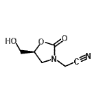 CAS 登录号：637343-77-2， [(5S)-5-(羟基甲基)-2-氧代-1,3-恶唑烷-3-基]乙腈