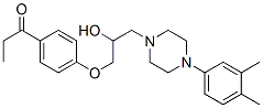 CAS 登录号：63744-54-7， 1-[4-[3-[4-(3,4-二甲基苯基)-1-哌嗪基]-2-羟基丙氧基]苯基]-1-丙酮