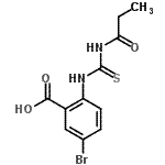 CAS#: 637728-14-4， 5-Bromo-2-[(propionylcarbamothioyl)amino]benzoic acid