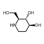 CAS#: 637771-88-1， (2S,3S,4S)-2-(Hydroxymethyl)-3,4-piperidinediol
