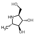 CAS 登录号：637771-89-2， (2S,3S,4S,5S)-2-(羟基甲基)-5-甲基-3,4-吡咯烷二醇