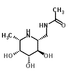 CAS 登录号：637772-10-2， N-{[(2R,3R,4R,5R,6S)-3,4,5-三羟基-6-甲基-2-哌啶基]甲基}乙酰胺