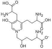 CAS#: 63800-01-1， 4-((2S)-2-Amino-2-Carboxyethyl)-1-((2R,5S)-5-Amino-5-Carboxy-2-Hydroxypentyl)-3-((3S)-3-Amino-3-Carboxypropyl)-5-Hydroxy-Pyridinium Inner Salt
