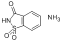 CAS 登录号：6381-61-9， 1,2-苯并异噻唑-3(2H)-酮 1,1-二氧化物铵盐