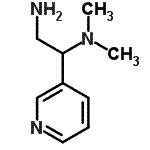CAS 登录号：638220-38-9， N<sup>1</sup>,N<sup>1</sup>-二甲基-1-(3-吡啶基)-1,2-乙二胺