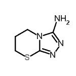 结构式 CAS# 639782-44-8, 6,7-二氢-5H-[1,2,4]三唑并[3,4-b][1,3]噻嗪-3-胺
