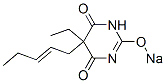 CAS 登录号：64038-21-7， 5-乙基-5-(2-戊烯基)-2-钠氧基-4,6(1H,5H)-嘧啶二酮
