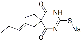 CAS 登录号：64038-22-8， 5-乙基-5-(2-戊烯基)-2-钠硫基-4,6(1H,5H)-嘧啶二酮