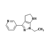 CAS 登录号：641584-77-2， 1-乙基-3-(3-吡啶基)-1,4,5,6-四氢吡咯并[2,3-c]吡唑