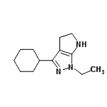 CAS 登录号：641585-04-8， 3-环己基-1-乙基-1,4,5,6-四氢吡咯并[2,3-c]吡唑