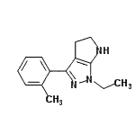 CAS 登录号：641586-55-2， 1-乙基-3-(2-甲基苯基)-1,4,5,6-四氢吡咯并[2,3-c]吡唑