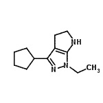 CAS 登录号：641586-69-8， 3-环戊基-1-乙基-1,4,5,6-四氢吡咯并[2,3-c]吡唑