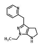 CAS 登录号：641592-92-9， 1-乙基-3-(2-吡啶基甲基)-1,4,5,6-四氢吡咯并[2,3-c]吡唑
