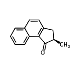 CAS 登录号：641626-75-7， (2R)-2-甲基-2,3-二氢-1H-环戊二烯并[a]萘-1-酮