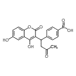 CAS 登录号：64180-13-8， 4,6-二羟基-3-[1-(4-硝基苯基)-3-氧代丁基]-2H-苯并吡喃-2-酮