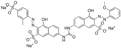 CAS 登录号：6420-44-6， 4-羟基-7-[[[[5-羟基-6-[(2-甲氧基苯基)偶氮]-7-磺酸基-2-萘基]氨基]羰基]氨基]-3-[(2-甲基-4-磺酸基苯基)偶氮]萘-2-磺酸三钠