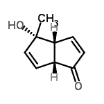 CAS 登录号：642470-85-7， (3aR,4S,6aR)-4-羟基-4-甲基-4,6a-二氢-1(3aH)-二并环戊烯酮