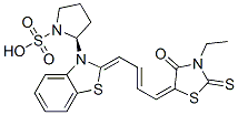CAS 登录号：64285-53-6， 2-[4-(3-乙基-4-氧代-2-硫酮噻唑烷-5-亚基)-2-丁烯亚基]-3(2H)-苯并噻唑-1-丙烷磺酸