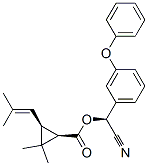 CAS 登录号：64312-66-9， (1R,3S)-3-(2,2-二甲基乙烯基)-2,2-二甲基环丙烷羧酸 (S)-氰基(3-苯氧基苯基)甲基酯