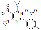 CAS 登录号：64315-08-8， 4,6-二氮杂环丙烷-1-基-2-(4-甲基-2-硝基-苯基)-5-硝基-嘧啶