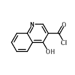 CAS 登录号：64321-68-2， 4-羟基-3-喹啉甲酰氯