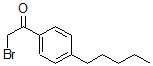 结构式 CAS# 64328-68-3, 2-溴-1-(4-戊基苯基)-乙酮
