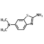 结构式 CAS# 64334-41-4, N<sup>6</sup>,N<sup>6</sup>-二甲基-1,3-苯并噻唑-2,6-二胺