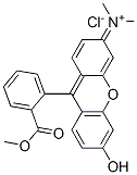 CAS 登录号：6441-88-9， N-[6-羟基-9-[2-(甲氧羰基)苯基]-3H-氧杂蒽-3-亚基]-N,N-二甲基氯化铵