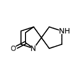 CAS 登录号：646055-97-2， 2H-螺[1-氮杂双环[2.2.1]庚烷-7,3'-吡咯烷]-2-酮