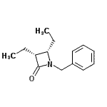CAS 登录号：646067-36-9， (3R,4S)-1-苄基-3,4-二乙基-2-氮杂环丁酮