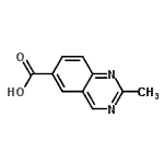 CAS 登录号：648423-83-0， 2-甲基-6-喹唑啉羧酸