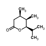 CAS 登录号：648434-46-2， (4R,5R,6R)-6-异丙基-4,5-二甲基四氢-2H-吡喃-2-酮