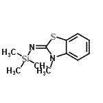 CAS 登录号：64874-21-1， (2E)-3-甲基-N-(三甲基硅烷基)-1,3-苯并噻唑-2(3H)-亚胺