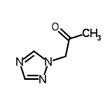 结构式 CAS# 64882-52-6, 1-(1H-1,2,4-三唑-1-基)丙酮