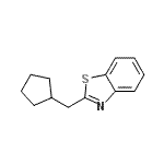 CAS 登录号：64909-91-7， 2-(环戊基甲基)-1,3-苯并噻唑